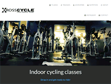 Tablet Screenshot of crosscyclefitness.com